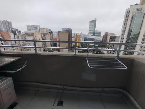 Apartamento para locacao no Centro em Curitiba com 40,68m² por R$ 2.500,00